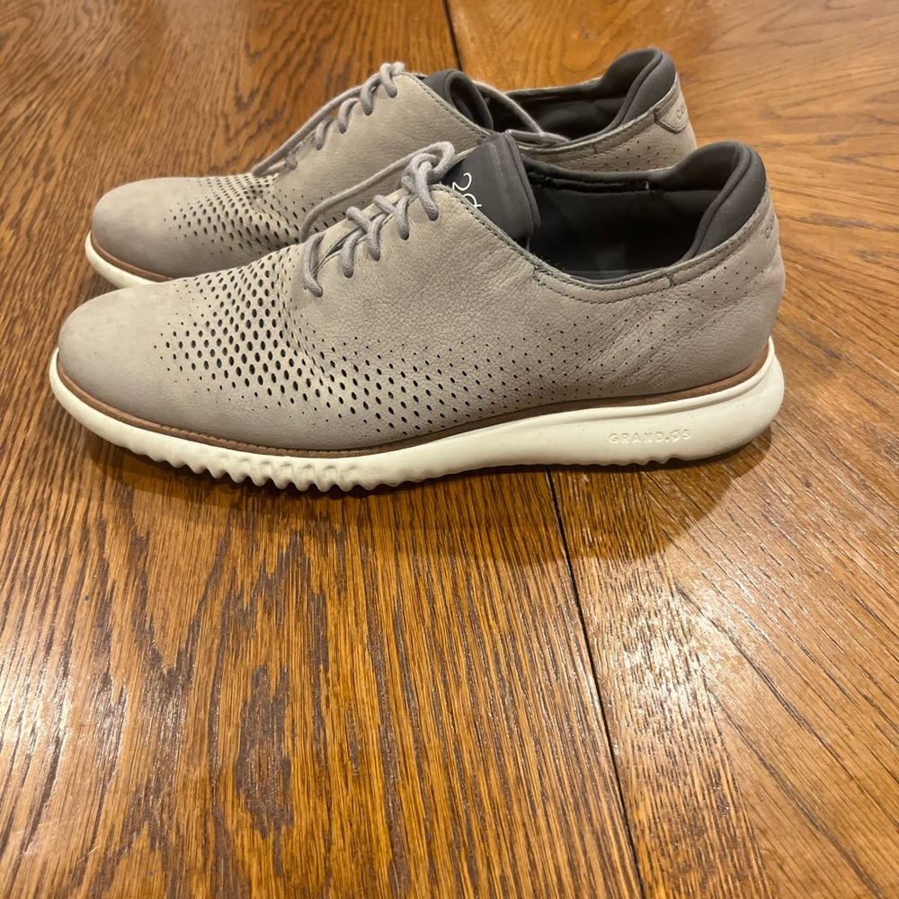 Cole Haan Gray Sneakers with Perforated Design